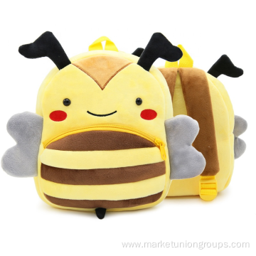 Cartoon animal plush Kindergarten cute Kids backpack Bag for School